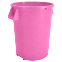 Carlisle 24-1/3" Round Trash Bin - Bright Pink High-Visibility Waste Container