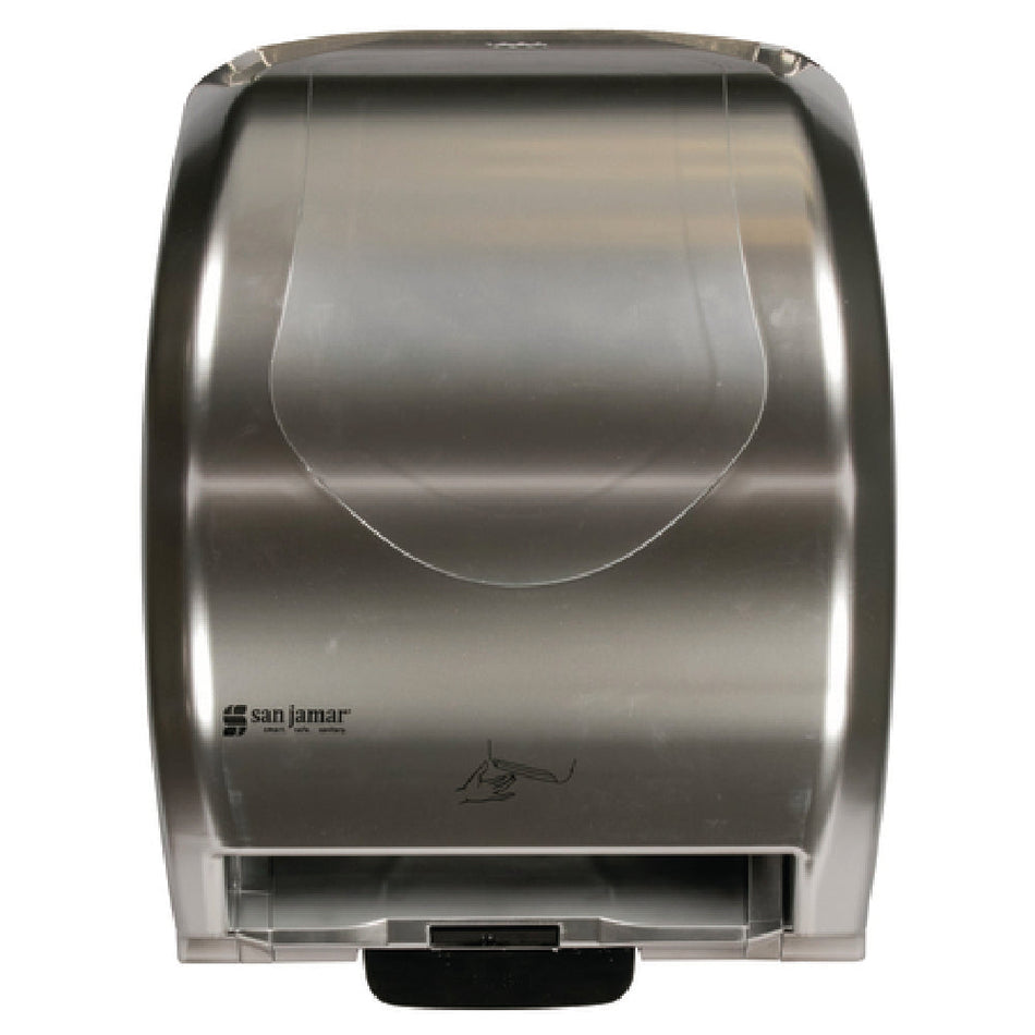Carlisle T8370SS 13 Inch Touchless Paper Towel Dispenser Plastic with Stainless Steel Look