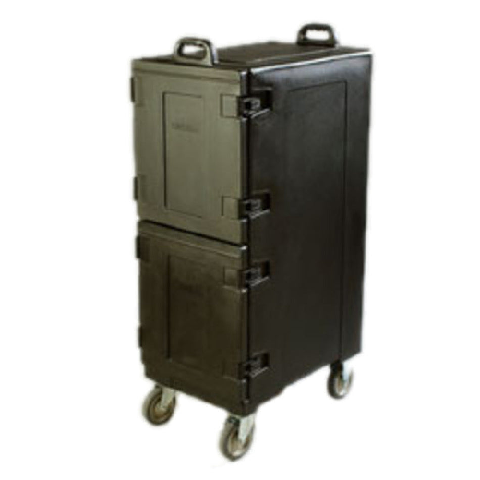 Carlisle PC600N03 24 Inch Insulated Food Carrier Double-end Loader Black Polyethylene