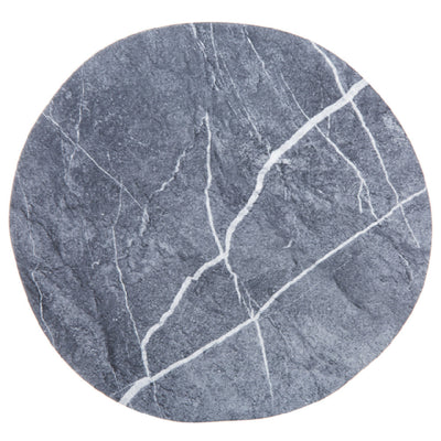 Carlisle 5310472 9 Inch Rimless Freeform Plate Melamine Gray Matte Finish