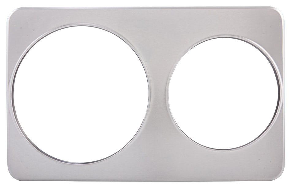 Winco ADP-810 Adaptor Plate, 8-3/8" & 10-3/8" Holes, Stainless Steel