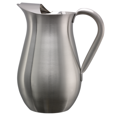 Bell Pitcher 2-Liter Stainless Steel Pitcher with Ice Guard in Brushed Stainless