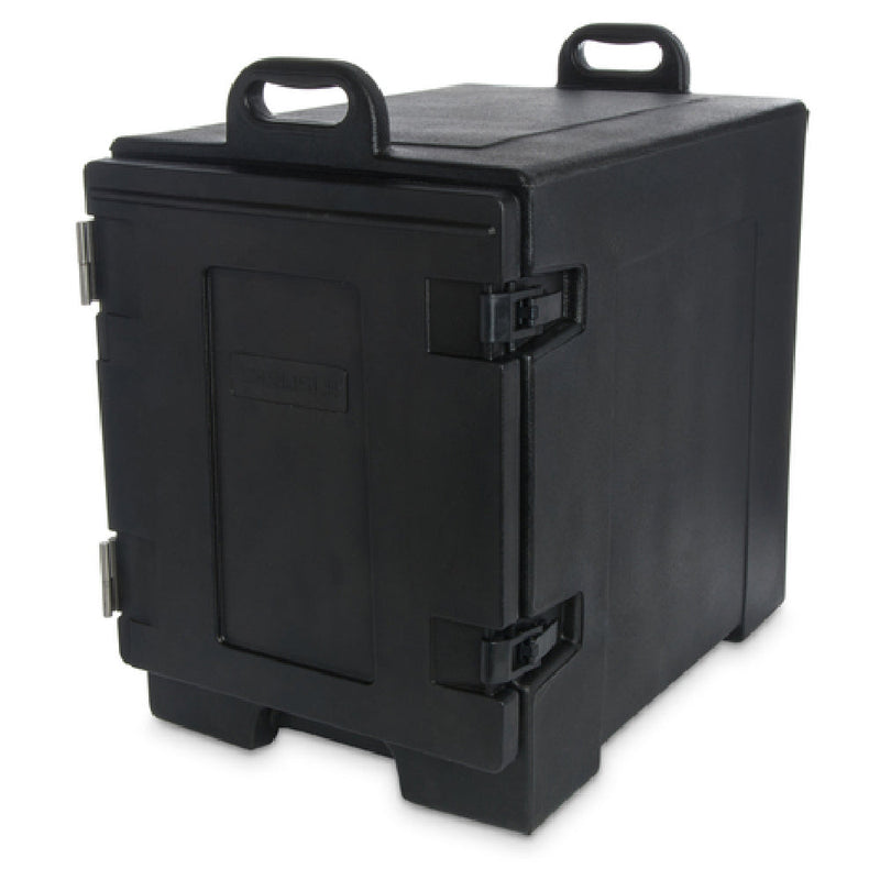 Carlisle PC300N03 24 Inch End Loader Food Carrier Black Insulated Polyethylene