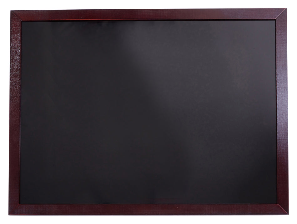 Winco MBB-3 23-5/8 Inch Write-On Board with Mahogany Wood Frame