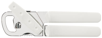 Winco CO-530 Handheld Can Opener Stainless Steel White PVC Handles