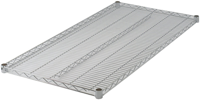 Winco VC-2136 36 Inch Shelf Wire Chrome Plated with Sleeve Clips