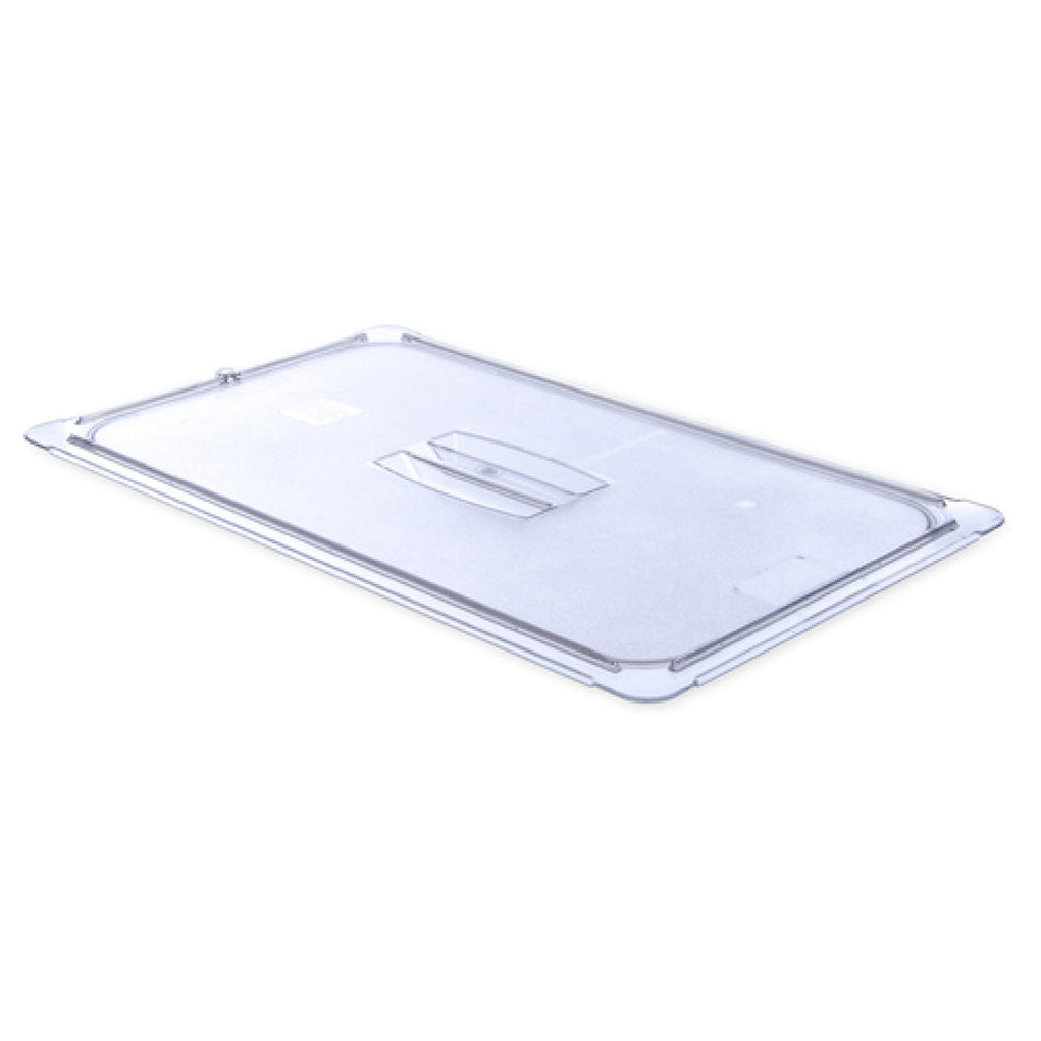 Carlisle 10210U07 20 Inch Clear Polycarbonate Solid Handled Food Pan Cover