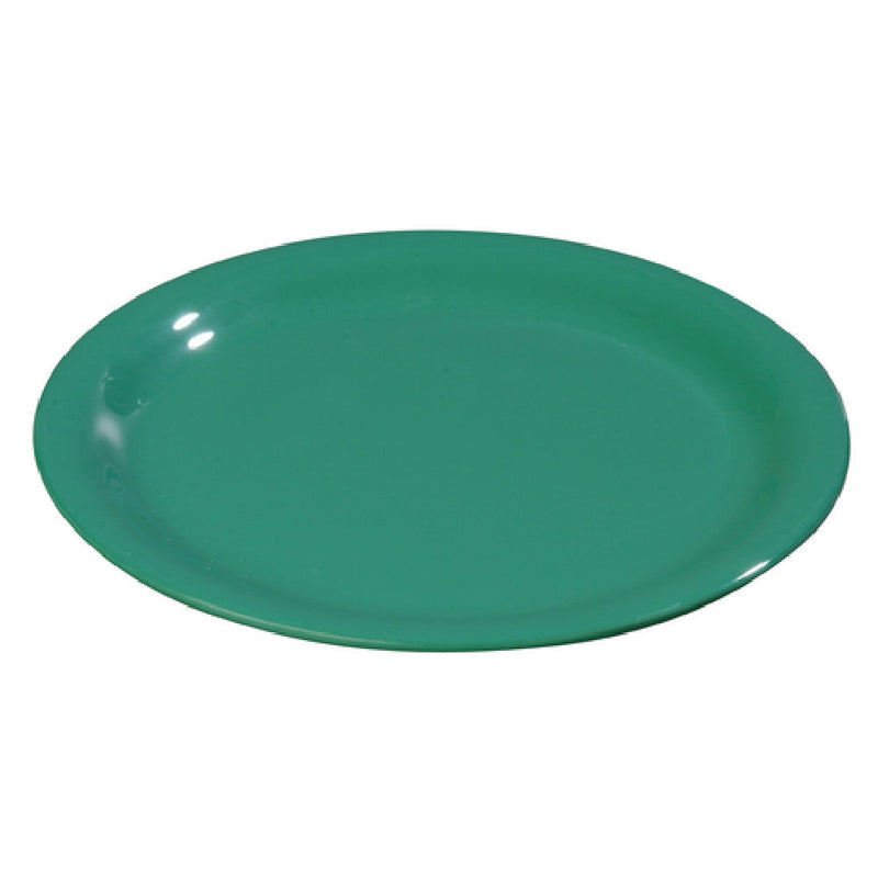 Carlisle 3300809 6-1/2 Inch Diameter Narrow Rim Pie Plate Melamine Meadow Green