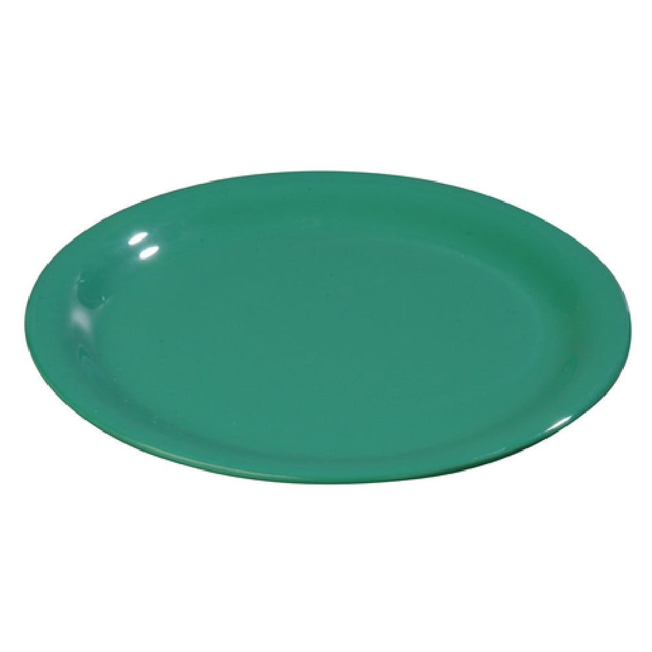 Carlisle 3300809 6-1/2 Inch Diameter Narrow Rim Pie Plate Melamine Meadow Green