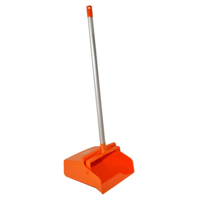 Carlisle 361410EC24 12 Inch Dust Pan Locking Yoke Serrated Edge Aluminum Orange
