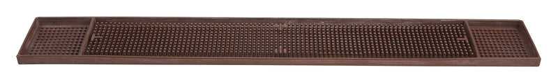 Winco BM-327B 27 Inch Rubber Bar Mat with NSF Approved Brown Finish