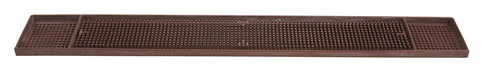 Winco BM-327B 27 Inch Rubber Bar Mat with NSF Approved Brown Finish
