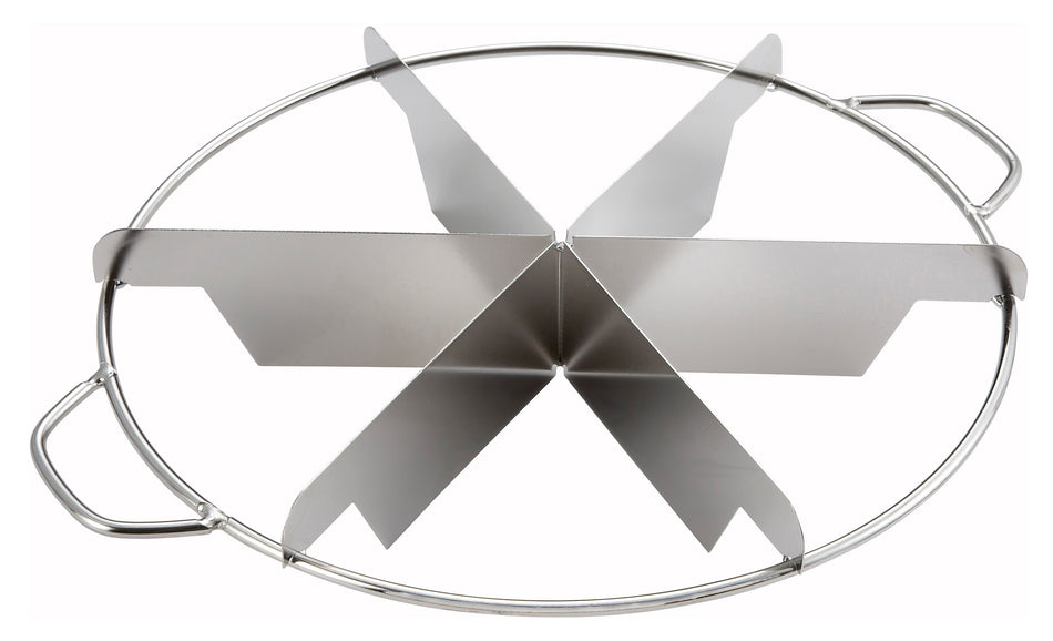 Winco SCU-6 Pie Cutter Stainless Steel 6-Cut Manual Tool