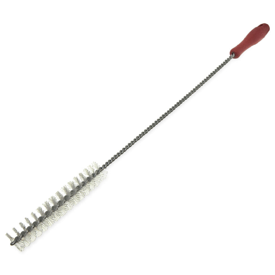 Carlisle 4011005 28 Inch Fryer Brush Straight Teflon Bristles Plastic Handle Red