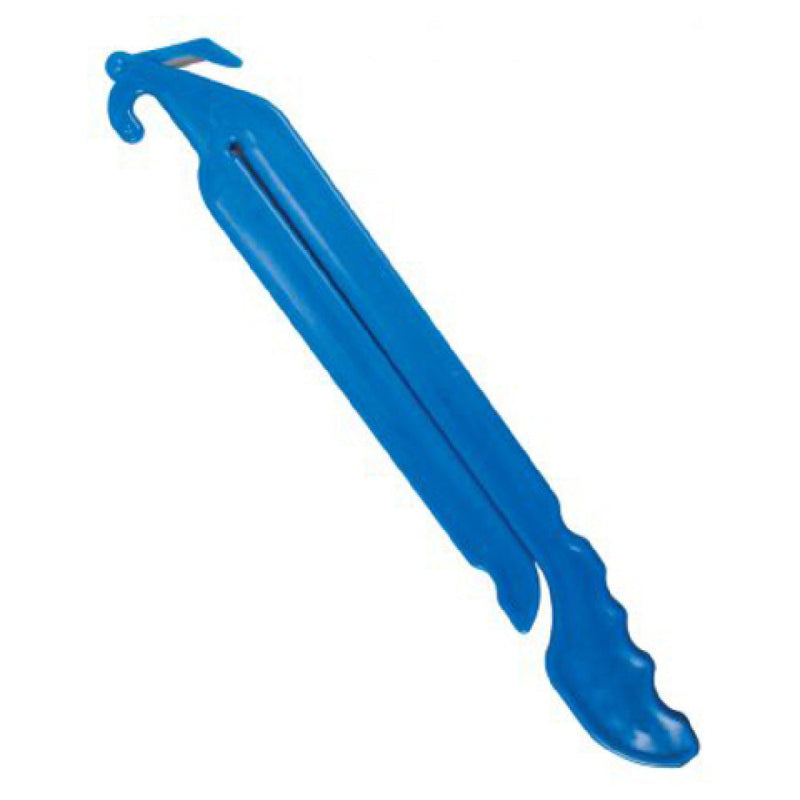 Carlisle BB100 7-1/2 Inch Blue Bag Squeegee with Safety Blade and Hanging Hook