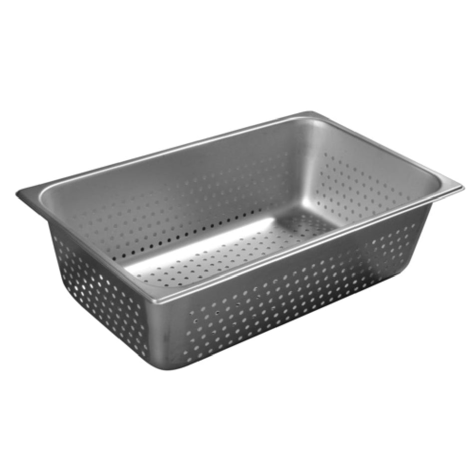 Carlisle 607006P 22 Quart Perforated Steam Table Pan Stainless Steel with Reinforced Corners