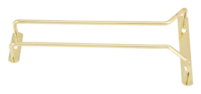Winco GH-10 10 Inch Wire Glass Hanger Ceiling Mounted Brass Plated