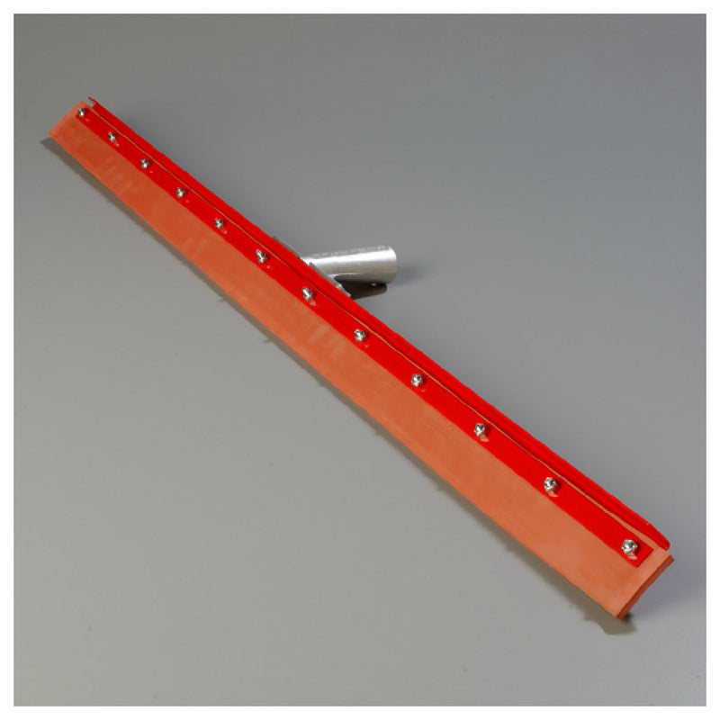 Carlisle 4007700 36 Inch Straight Floor Squeegee Head Rubber Blade Steel Frame Red Finish