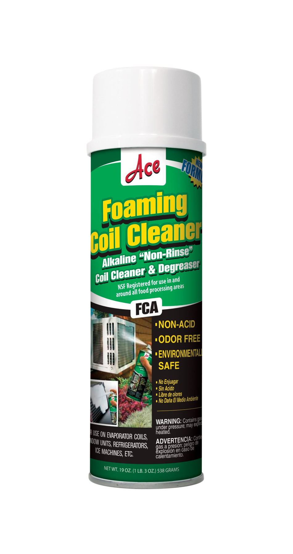ACE 66840, FCA - Foaming Coil Cleaner Aerosol 19 oz Can