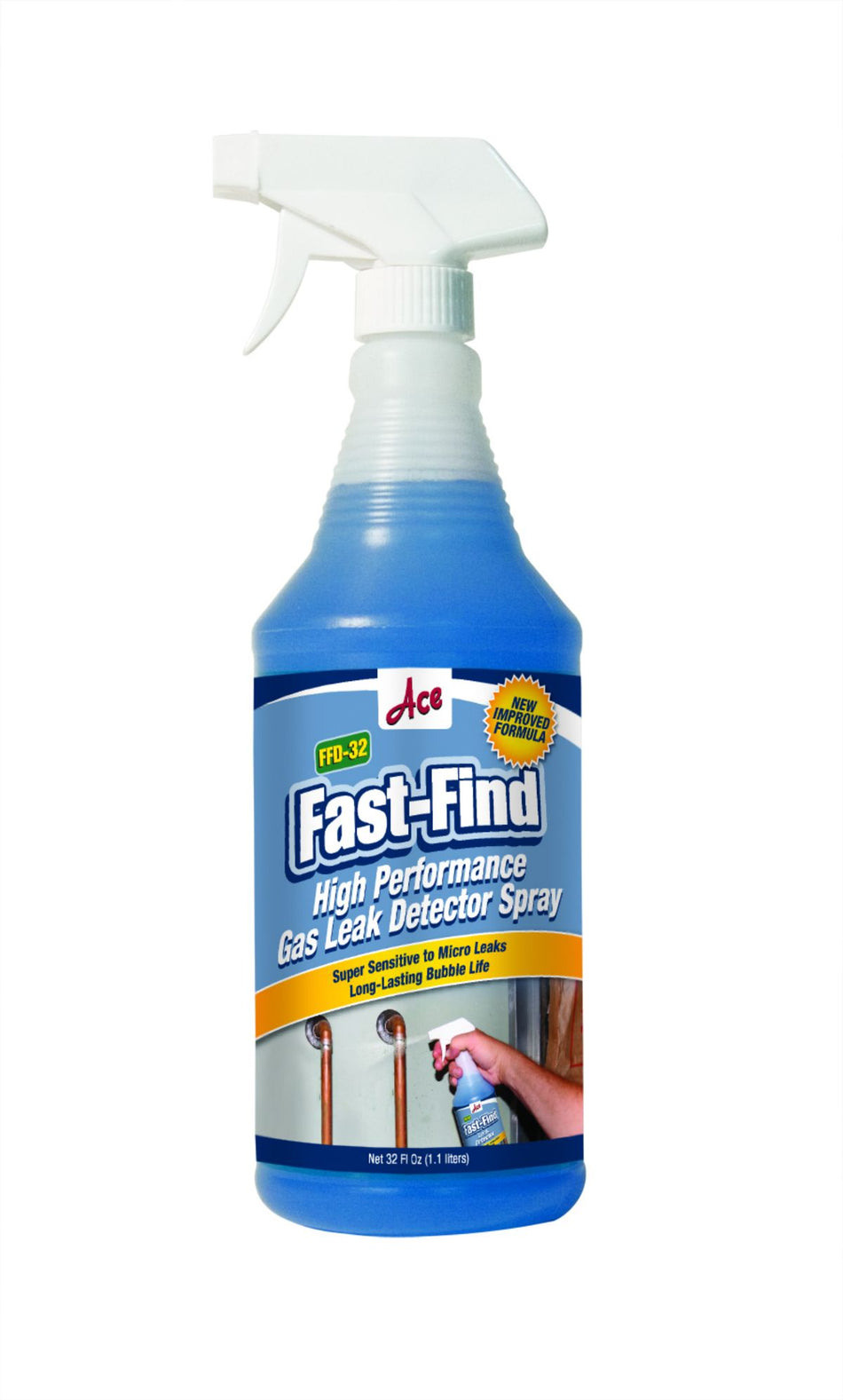 ACE 63005/32T, FFD32 - Fast Find Leak Detector Spray 32 oz Spray Bottle