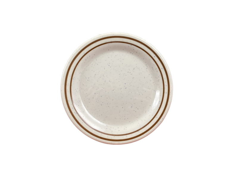 Thunder Group AD106AA 6-1/4 Inch Diameter Round Bread Plate Break Resistant Melamine