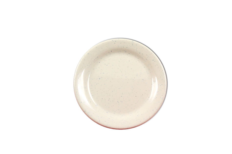 12 Pack 6-1/4" Diameter x 3/4" Height, Bread Plate, San Marino, Melamine, BPA Free, Dishwasher Safe, Break-Resistant, Shatter-Resistant, No Microwave, No Oven, NSF