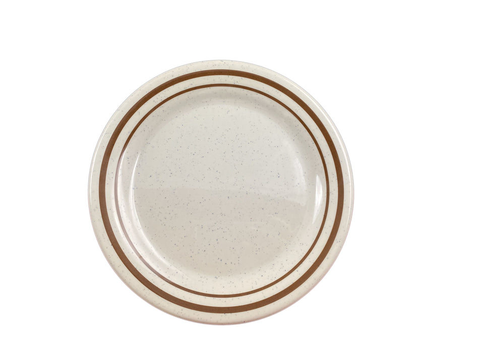 12 Pack 9" Diameter x 3/4" Height, Dinner Plate, Arcadia, Melamine, BPA Free, Dishwasher Safe, Break-Resistant, Shatter-Resistant, No Microwave, No Oven, NSF
