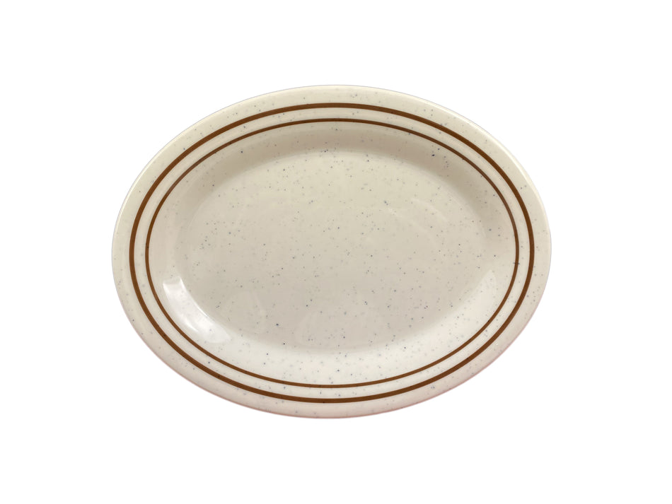 12 Pack 9-1/2" x 7-1/4" x 3/4", Platter, Arcadia , Melamine, BPA Free, Dishwasher Safe, Break-Resistant, Shatter-Resistant, No Microwave, No Oven, NSF