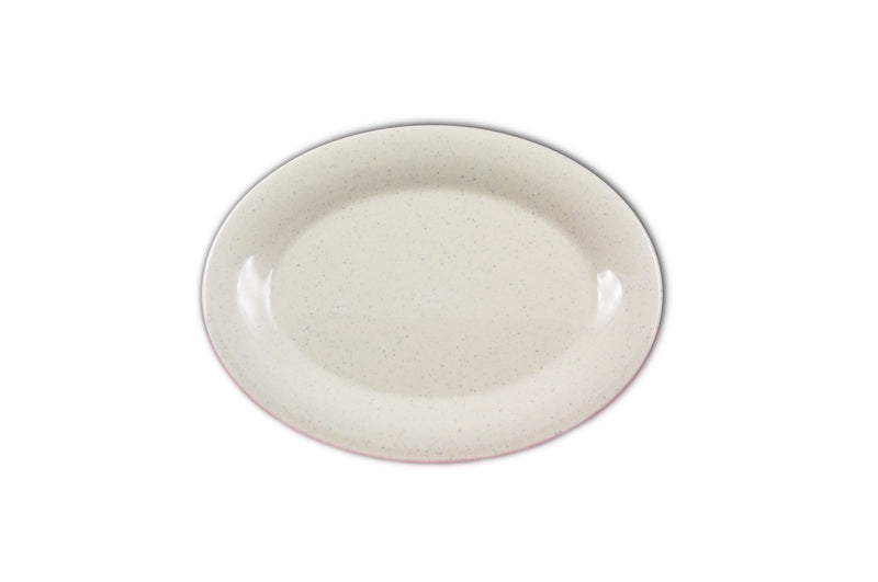 Thunder Group AD209WS 9-1/2 Inch Oval Plastic Platter Break-resistant BPA free