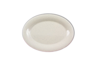 Thunder Group AD209WS 9-1/2 Inch Oval Plastic Platter Break-resistant BPA free