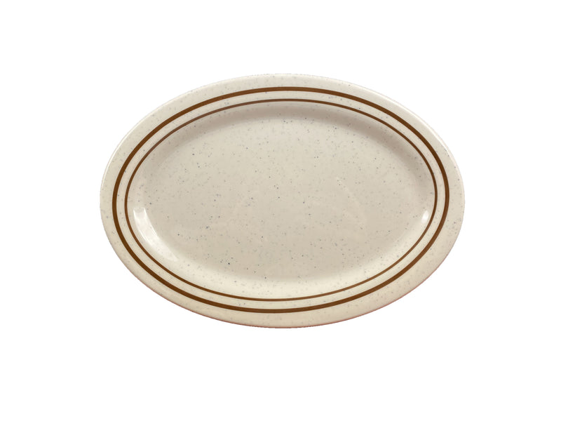 Thunder Group AD211AA 11 Inch Break-resistant Oval Platter Melamine BPA Free