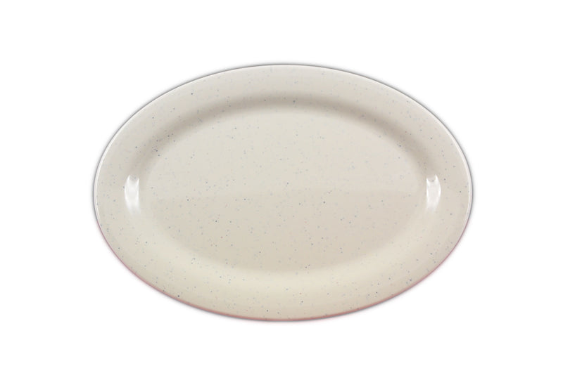 Thunder Group AD211WS 11 Inch Oval Platter Break-resistant Dishwasher Safe Melamine White
