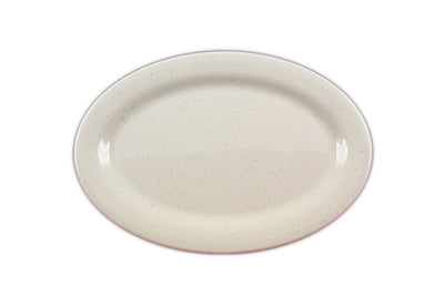 Thunder Group AD211WS 11 Inch Oval Platter Break-resistant Dishwasher Safe Melamine White