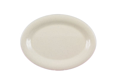 Thunder Group AD212WS 12 Inch Oval Break-Resistant Melamine Platter with BPA Free