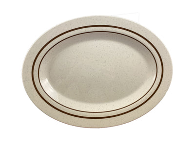 Thunder Group AD216AA 16 Inch Oval Platter Break-Resistant Melamine BPA Free