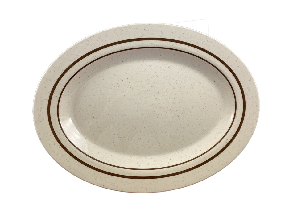 12 Pack 16-1/4" x 12" x 1-3/8", Platter, Arcadia, Melamine, BPA Free, Dishwasher Safe, Break-Resistant, Shatter-Resistant, No Microwave, No Oven, NSF