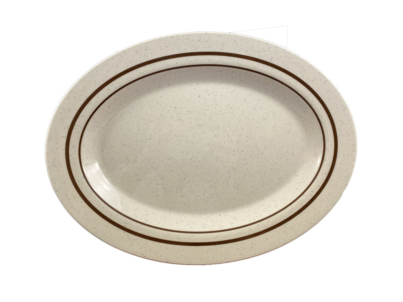 Thunder Group AD216AA 16 Inch Oval Platter Break-Resistant Melamine BPA Free