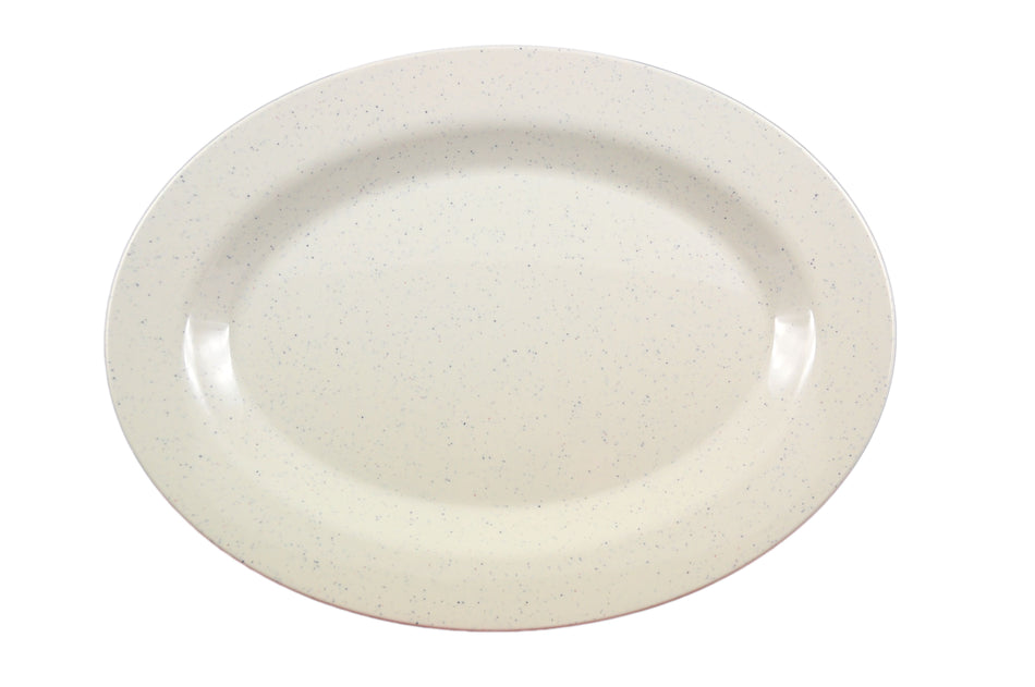 12 Pack 16-1/4" x 12" x 1-3/8", Platter, San Marino, Melamine, BPA Free, Dishwasher Safe, Break-Resistant, Shatter-Resistant, No Microwave, No Oven, NSF