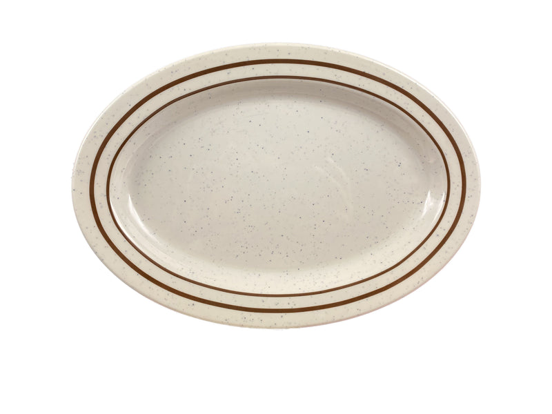 Thunder Group AD221AA 11-1/2 Inch Oval Platter 14 Oz Break-Resistant Melamine