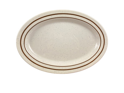 Thunder Group AD221AA 11-1/2 Inch Oval Platter 14 Oz Break-Resistant Melamine