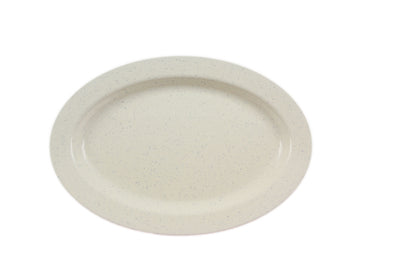 Thunder Group AD221WS 11-1/2 Inch 14 Oz Oval Platter Break-Resistant Melamine