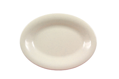 Thunder Group AD222WS 12 Inch Oval Platter 24 Oz Break-resistant Melamine White