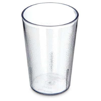 Carlisle 552607 8 Oz. Clear Stackable Tumbler SAN Textured Dishwasher Safe