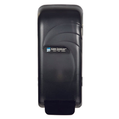 Carlisle S890TBK 4-1/2 Inch Wall Mount Soap and Hand Sanitizer Dispenser Translucent Black Pearl