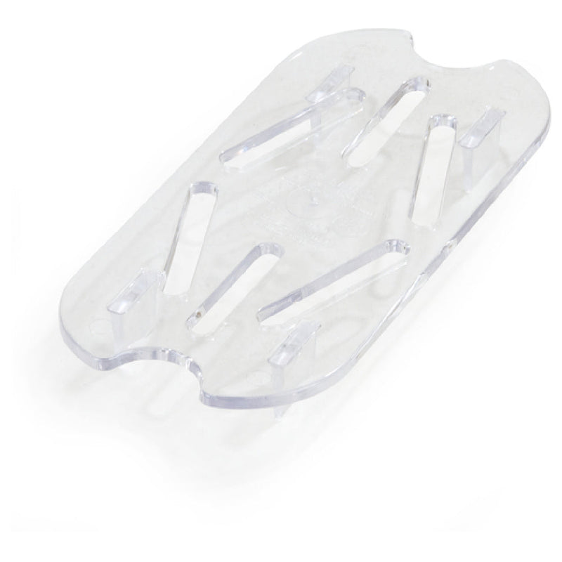 Carlisle 1033507 5 Inch Clear Food Pan Drain Grate Polycarbonate Footed