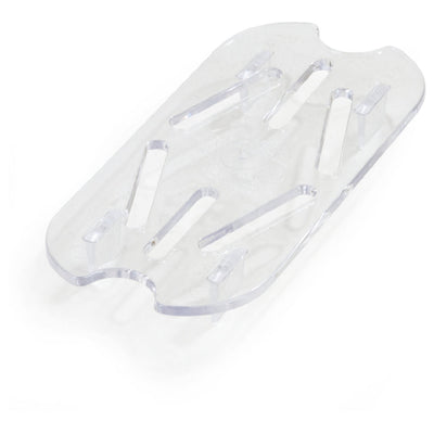 Carlisle 1033507 5 Inch Clear Food Pan Drain Grate Polycarbonate Footed