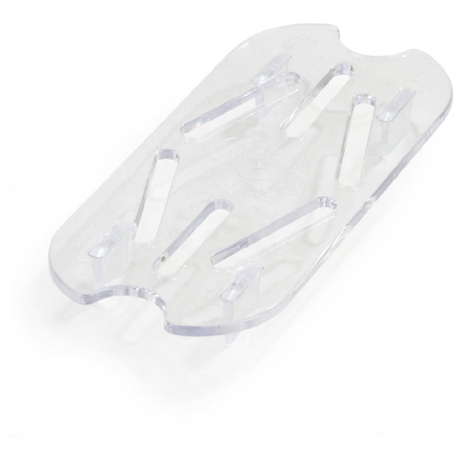 Carlisle 1033507 5 Inch Clear Food Pan Drain Grate Polycarbonate Footed