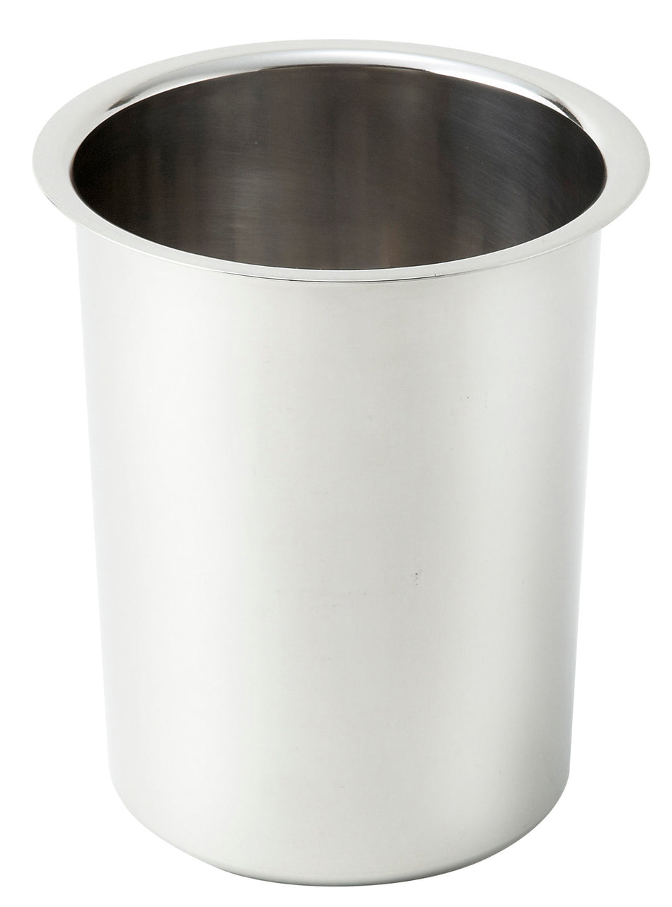 Winco BAM-1.25 1-1/4 Quart Round Bain Marie Pot Stainless Steel Mirror Finish