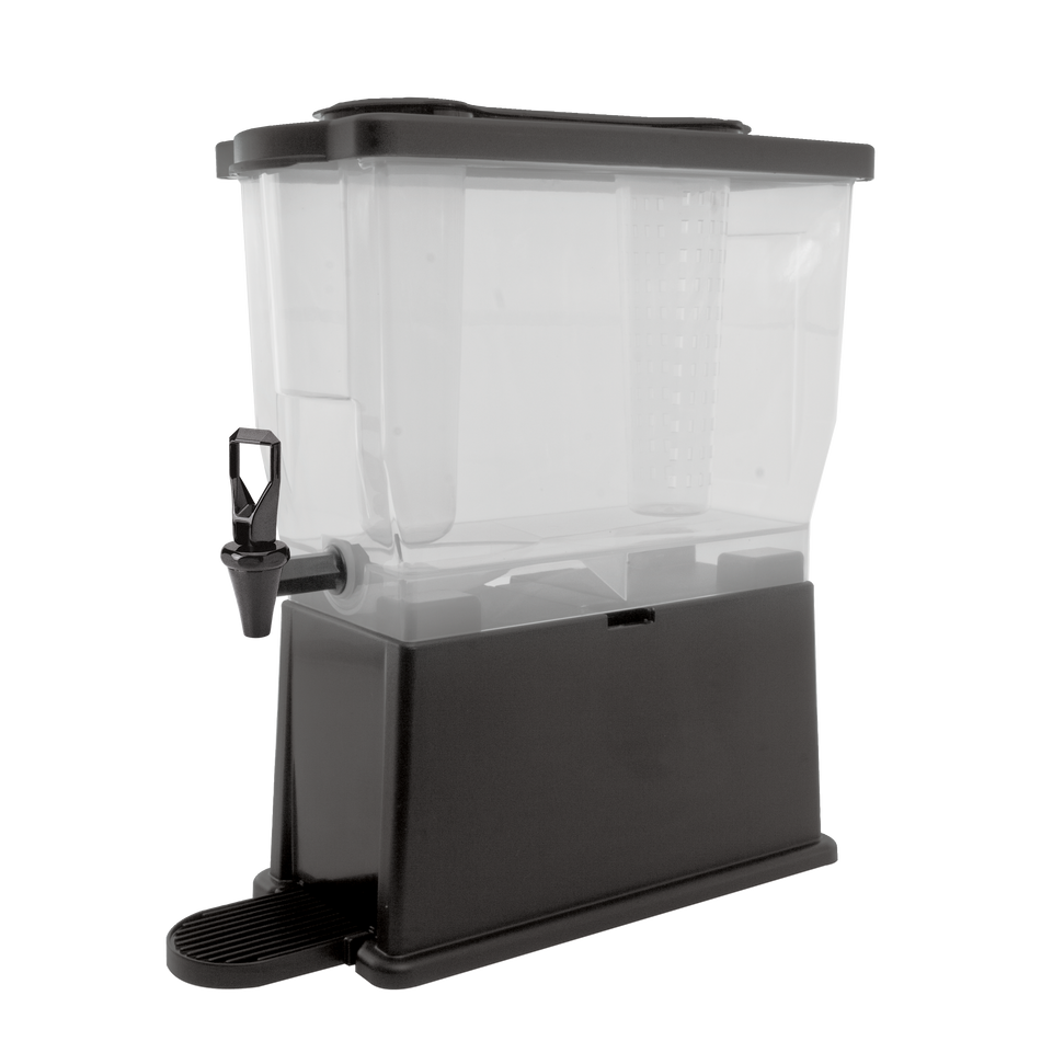 Classic Cold Beverage 3-Gallon Round Beverage Dispenser in Black