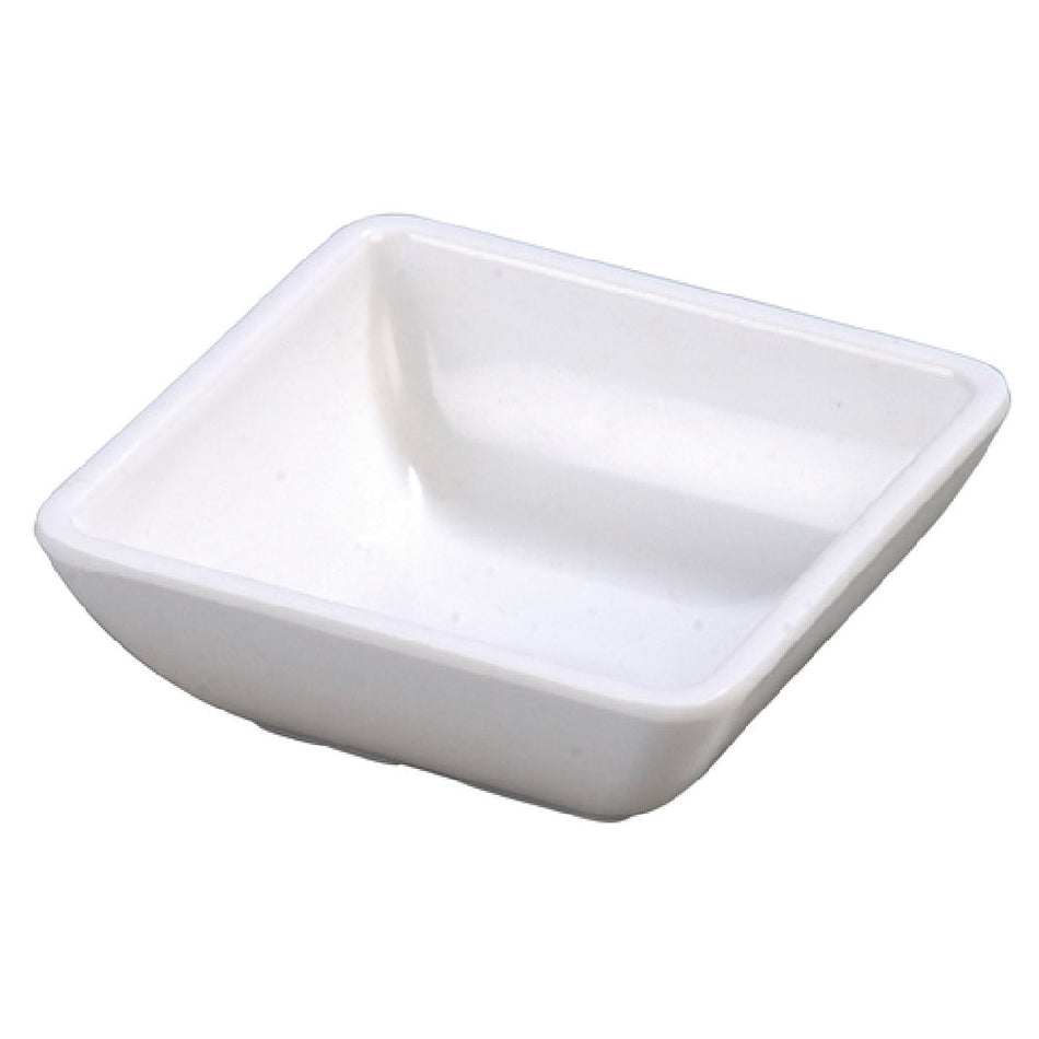 Carlisle 086002 2 Oz Ramekin Square Dishwasher Safe Stain Resistant Melamine White